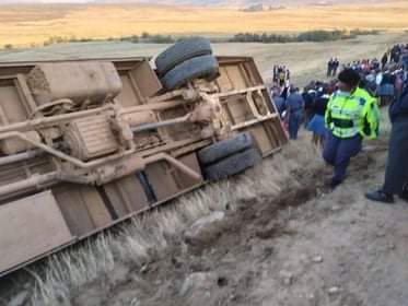 Dozens of pupils injured after scholar transport capsizes