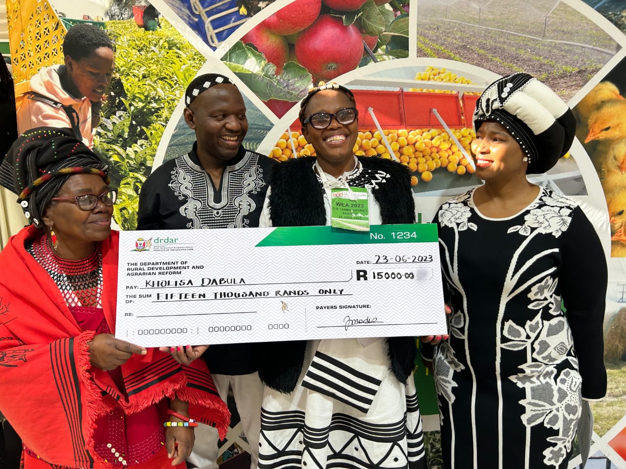PARTIALLY BLIND FARMER HONOURED AT THE DRDAR WOMEN ENTREPRENEUR AWARDS