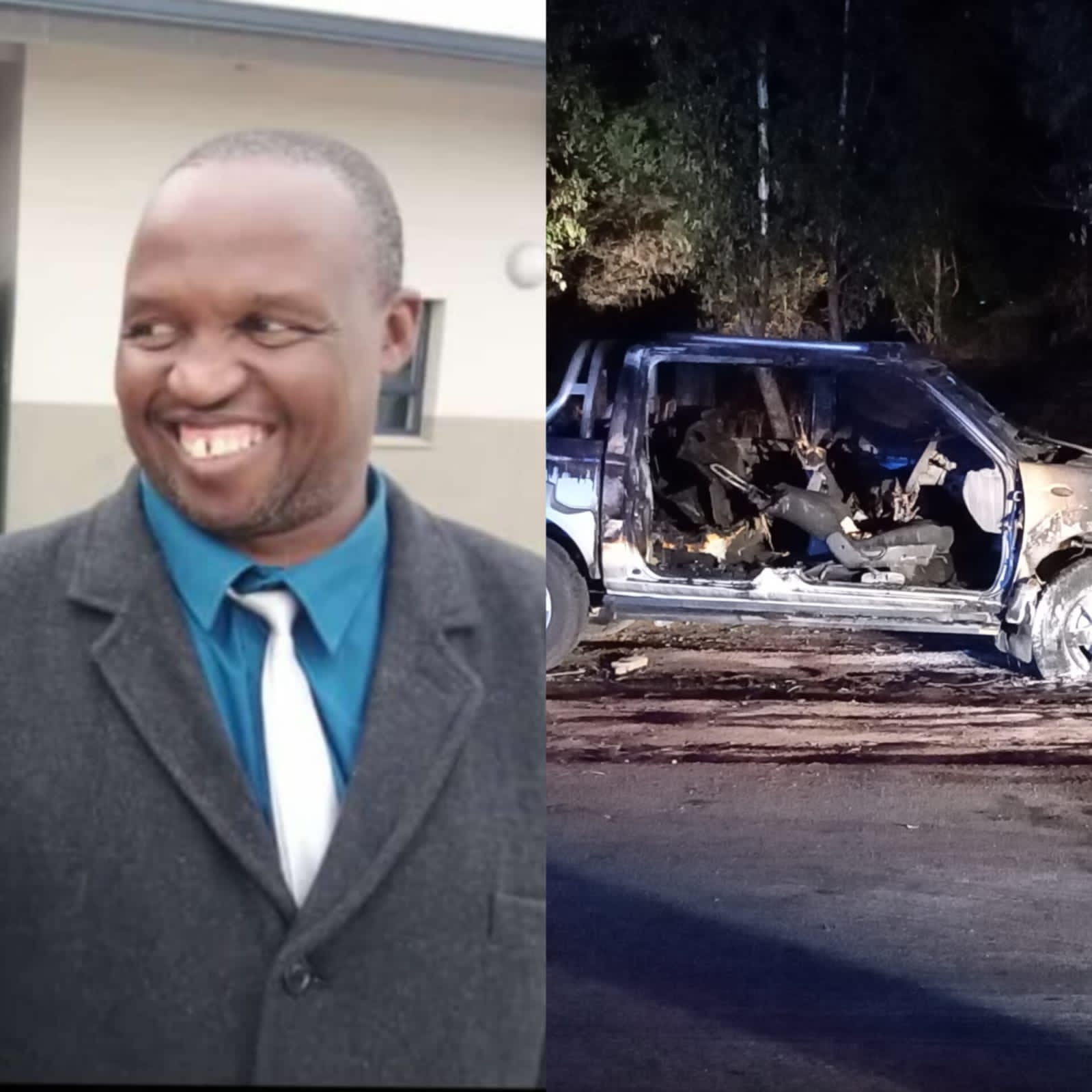 BURNT BODY IDENTIFIED