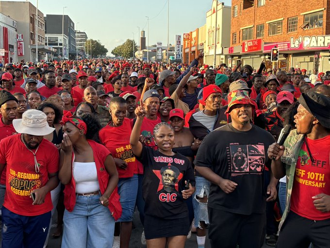 EFF supporters backs Malema ahead of sentencing