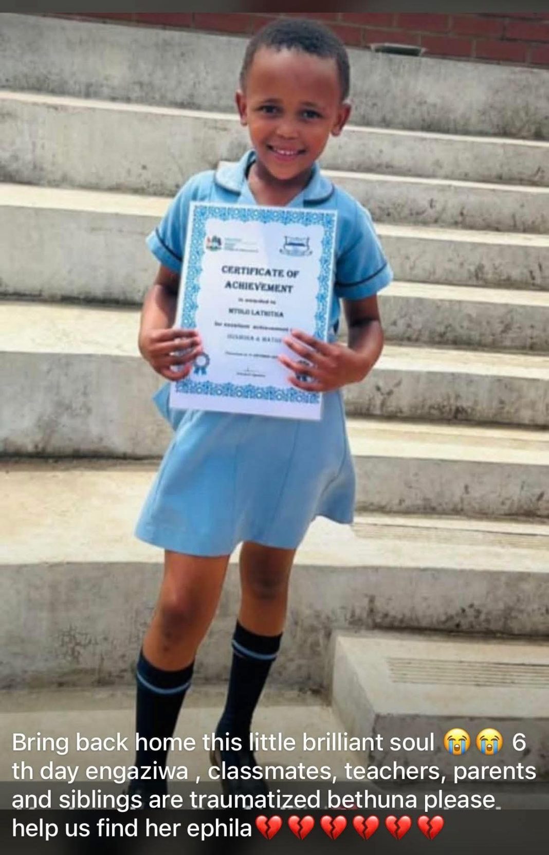 Kokstad missing child Case escalated amid allegations against local police