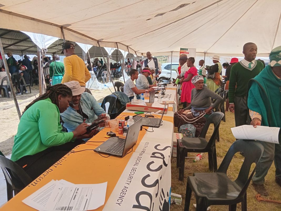 SASSA outreach brings Government Services to Sithabathaba village in Tlokoeng