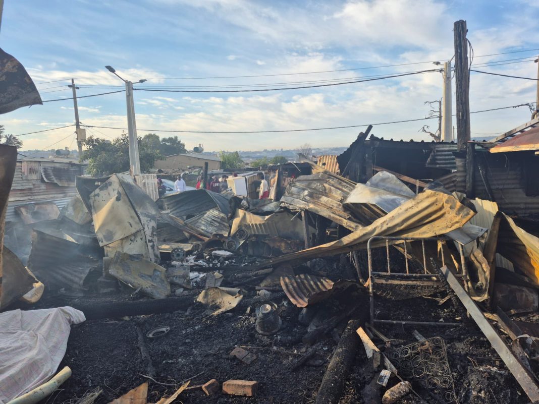 Four men die in Devastating Johannesburg informal settlement fire