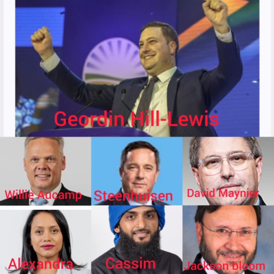 New DA leader Geordin Hill-Lewis flexes his authority with major GNU cabinet reshuffle