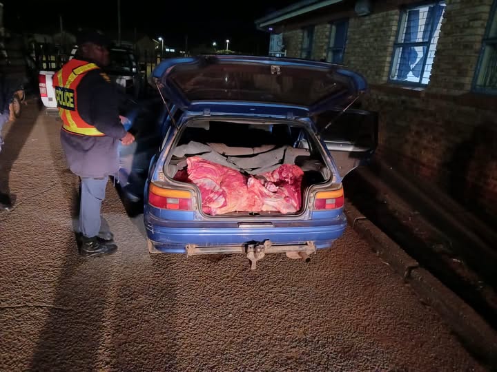 Man arrested with suspected stolen cow meat in North West police operation