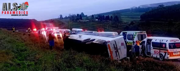 35 injured after bus overturns near Richmond